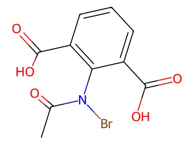 Bromoacetylaminoisophthalic acid structure