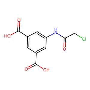 5-(2-Chloroacetamido)benzene-1,3-dicarboxylic acid structure