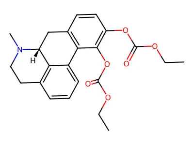 Carbonic acid, aporphine-10,11-diyl diethyl ester structure