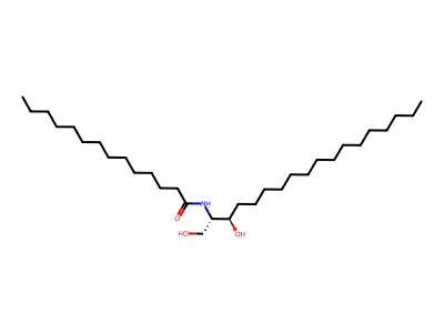 Tetradecanamide, N-[2-hydroxy-1-(hydroxymethyl)heptadecyl]- structure