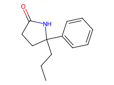 2-Phenyl-2-propyl-3,4-dihydro-2H-pyrrol-5-ol structure