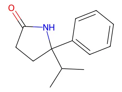 2-Pyrrolidinone, 5-isopropyl-5-phenyl- structure