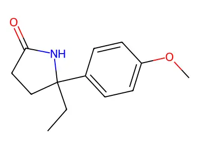 2-Ethyl-2-(4-methoxyphenyl)-3,4-dihydro-2H-pyrrol-5-ol structure