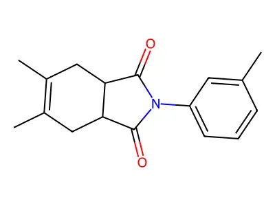 5,6-Dimethyl-2-(3-methylphenyl)-3a,4,7,7a-tetrahydroisoindole-1,3-dione structure