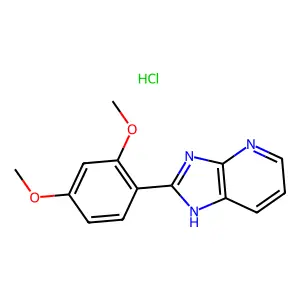 2-(2,4-Dimethoxyphenyl)-3H-imidazo(4,5-b)pyridine structure