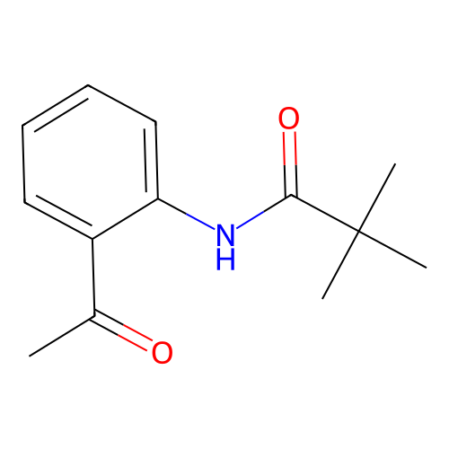 N-(2-acetylphenyl)-2,2-dimethylpropanamide structure