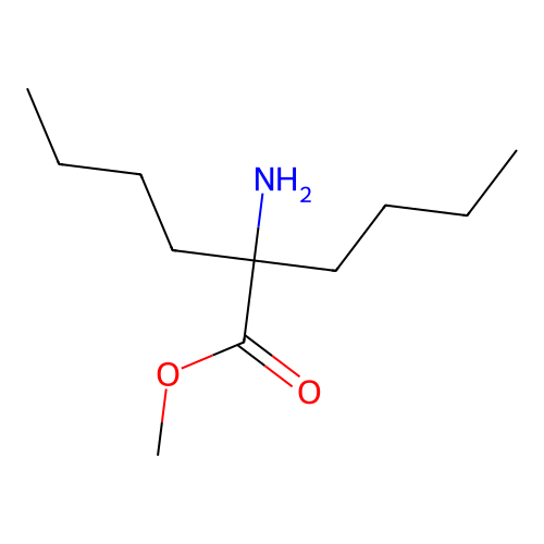 Methyl 2-amino-2-butylhexanoate structure