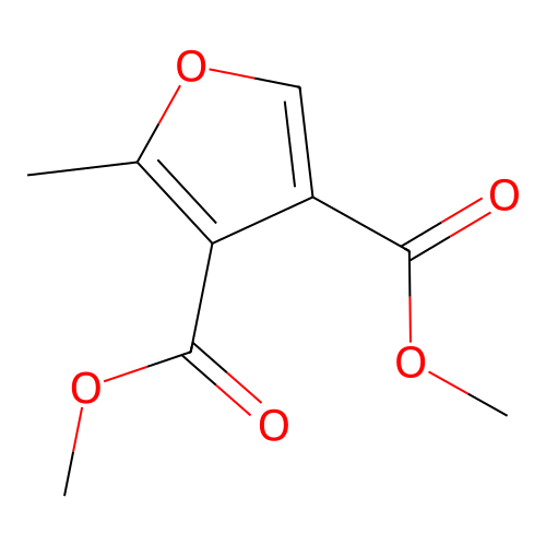 2-Methyl-3,4-furandicarboxylic acid dimethyl ester structure