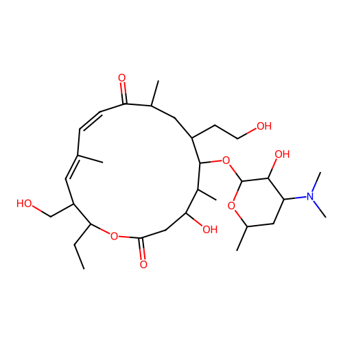 Cirramycin A1, 12,13-deepoxy-12,13-didehydro-20-deoxo-4'-deoxy-20,23-dihydroxy- structure