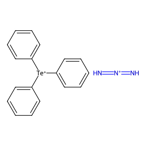 Diiminoazanium;triphenyltellanium structure