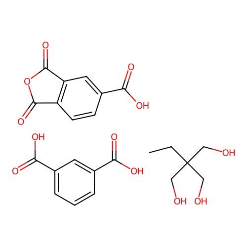 (C9-H4-O5.C8-H6-O4.C6-H14-O3)x- structure