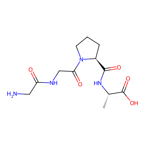 L-Alanine, glycylglycyl-L-prolyl- structure