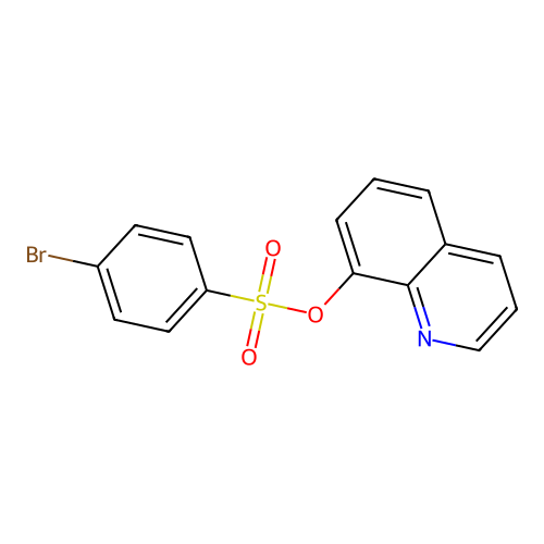 Quinolin-8-yl 4-bromobenzenesulfonate structure