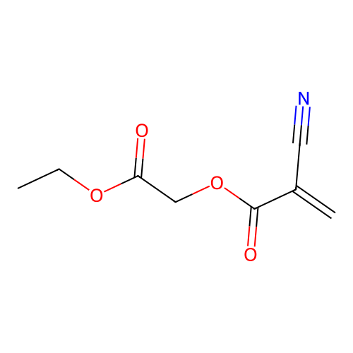 2-Propenoic acid, 2-cyano-, 2-ethoxy-2-oxoethyl ester structure