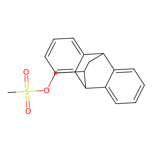 9,10-Dihydro-9,10-ethanoanthracene-11-methanol methanesulfonate structure