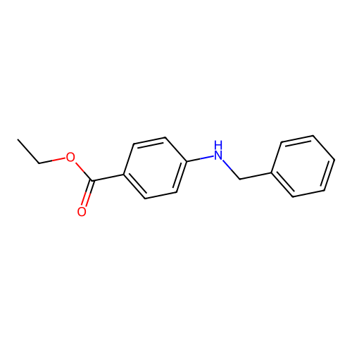 Ethyl 4-(benzylamino)benzoate structure