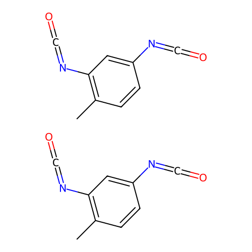 Benzene, 2,4-diisocyanato-1-methyl-, dimer structure