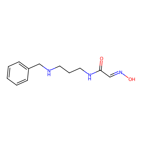 Acetamide, 2-(hydroxyimino)-N-[3-[(phenylmethyl)amino]propyl]- structure