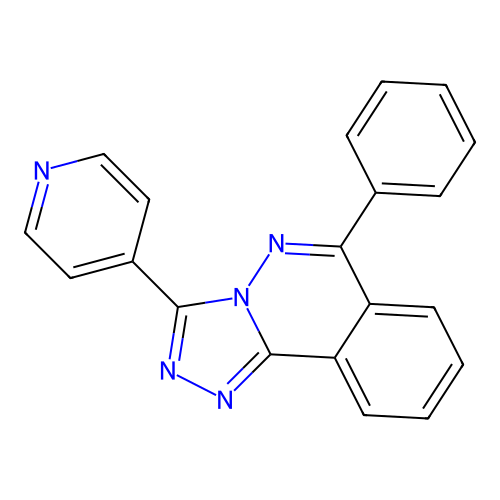 6-Phenyl-3-(pyridin-4-yl)[1,2,4]triazolo[3,4-a]phthalazine structure