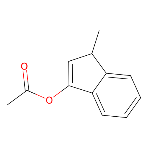 (3-methyl-3H-inden-1-yl) acetate structure
