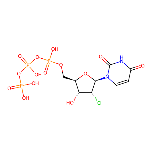 2'-Chloro-2'-deoxyuridine 5'-triphosphate structure
