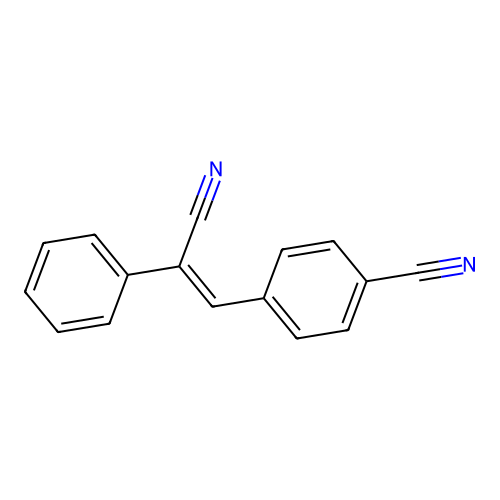 (Z)-|A-[(4-cyanophenyl)methylene]-benzeneacetonitrile structure