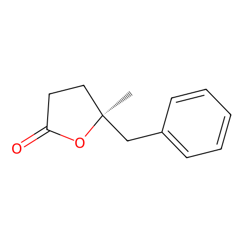 (5S)-5-benzyl-5-methyloxolan-2-one structure