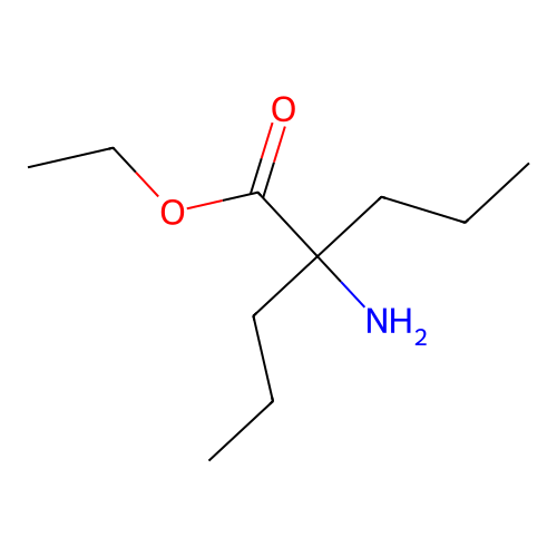 Norvaline, 2-propyl-, ethyl ester structure