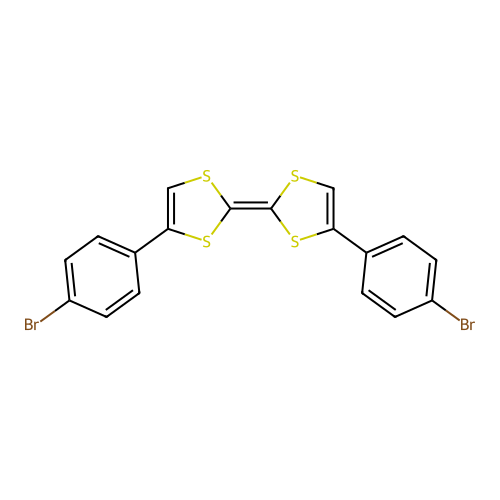 4-(4-Bromophenyl)-2-[4-(4-bromophenyl)-1,3-dithiol-2-ylidene]-1,3-dithiole structure