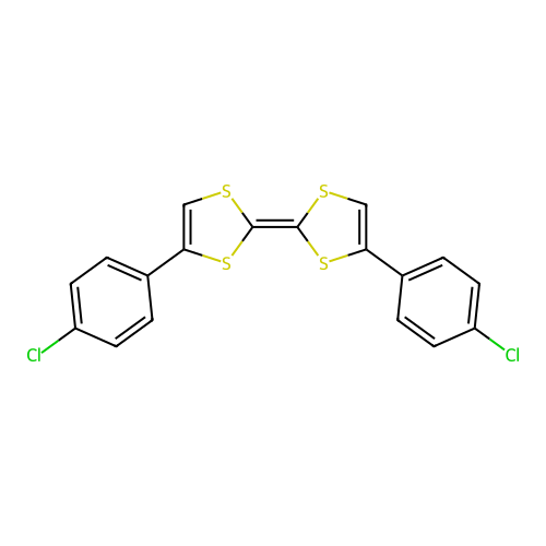 4-(4-Chlorophenyl)-2-[4-(4-chlorophenyl)-1,3-dithiol-2-ylidene]-1,3-dithiole structure