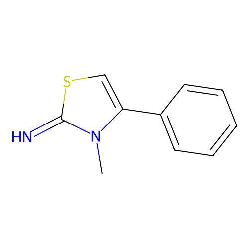3-methyl-4-phenyl-1,3-thiazol-2(3H)-imine structure