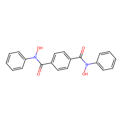 1,4-Benzenedicarboxamide, N,N'-dihydroxy-N,N'-diphenyl- structure