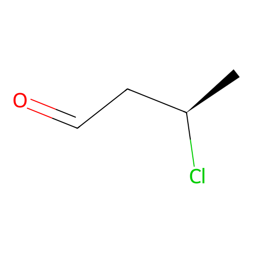 Butanal, 3-chloro-, (R)- structure