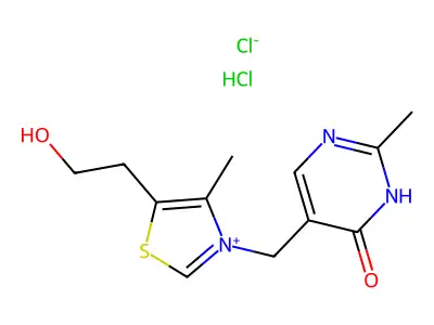 Oxythiamine chloride hydrochloride structure