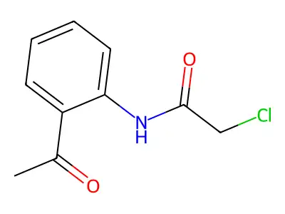N-(2-acetylphenyl)-2-chloroacetamide structure
