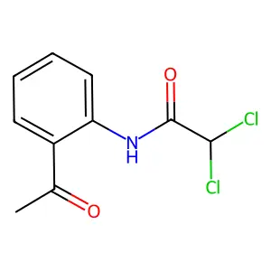 N-(2-乙酰苯基)-2,2-二氯乙酰胺 structure