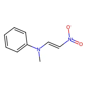 Benzenamine, N-methyl-N-(2-nitroethenyl)- structure