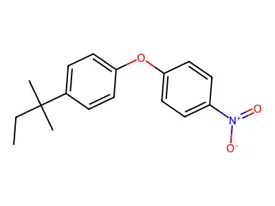 1-(2-Methylbutan-2-yl)-4-(4-nitrophenoxy)benzene structure