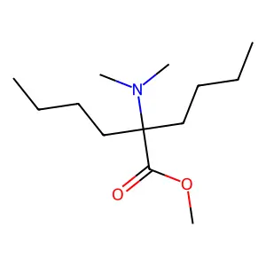 Methyl 2-butyl-2-(dimethylamino)hexanoate structure