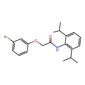 N-[2,6-bis(methylethyl)phenyl]-2-(3-bromophenoxy)acetamide structure