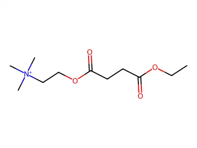 Ethanaminium, 2-(4-ethoxy-1,4-dioxobutoxy)-N,N,N-trimethyl- structure