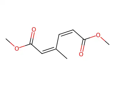 Dimethyl 3-methylhexa-2,4-dienedioate structure