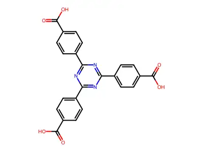 2,4,6-Tris(4-carboxyphenyl)-1,3,5-triazine structure