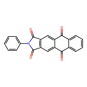 2-Phenylnaphtho[2,3-f]isoindole-1,3,5,10-tetrone structure