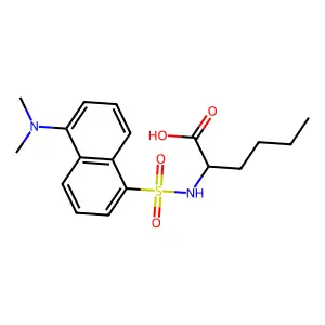 Dansyl-dl-norleucine structure