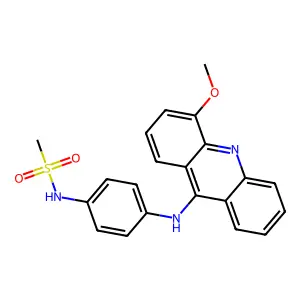 Methanesulfonanilide, 4'-((4-methoxy-9-acridinyl)amino)- structure