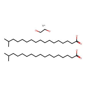 Titanium, (1,2-ethanediolato(2-)-kappaO1,kappaO2)bis(isooctadecanoato-kappaO)- structure