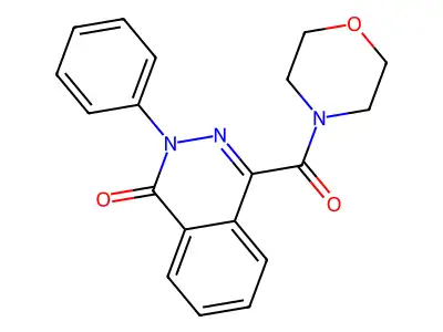 Morpholine, 4-[(3,4-dihydro-4-oxo-3-phenyl-1-phthalazinyl)carbonyl]- structure