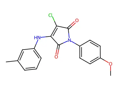 3-Chloro-1-(4-methoxyphenyl)-4-[(3-methylphenyl)amino]-1h-pyrrole-2,5-dione structure