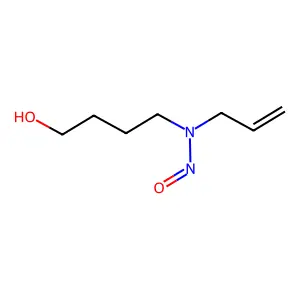 4-Hydroxybutyl-(2-propenyl)nitrosamine structure